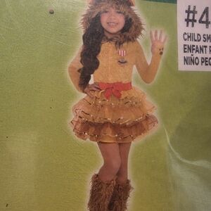 Kids Cowardly Lion Costume with Mane and Tail